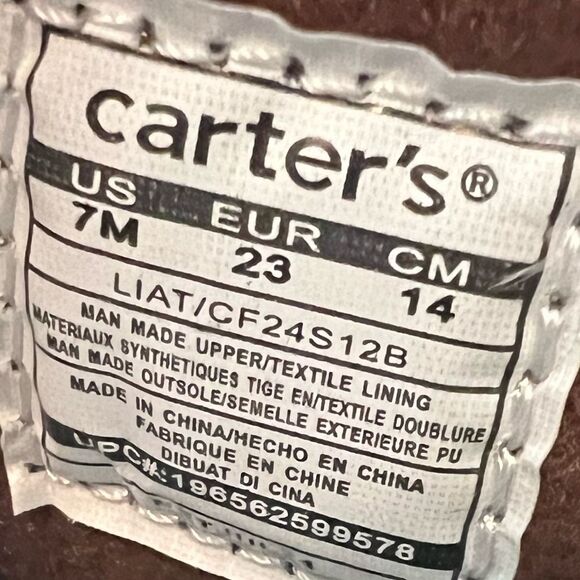 Carter's Liat Girls' High-Shaft Riding Boots-Size 7 - Picture 7 of 8